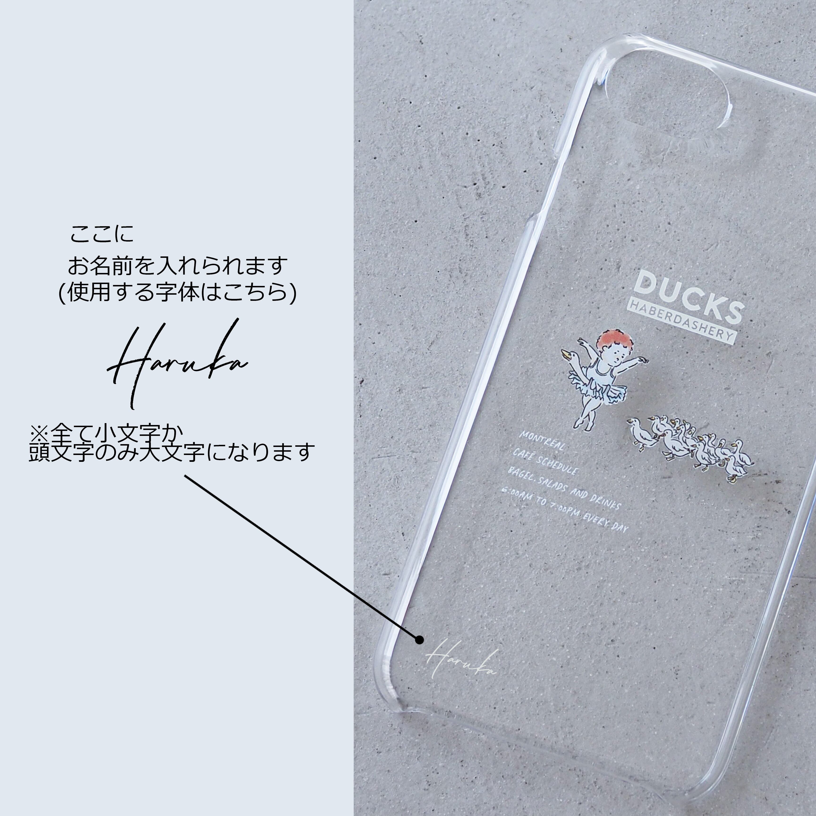 SIGN スマホケース(グレー/クリア) | bluewhite(ブルーホワイト