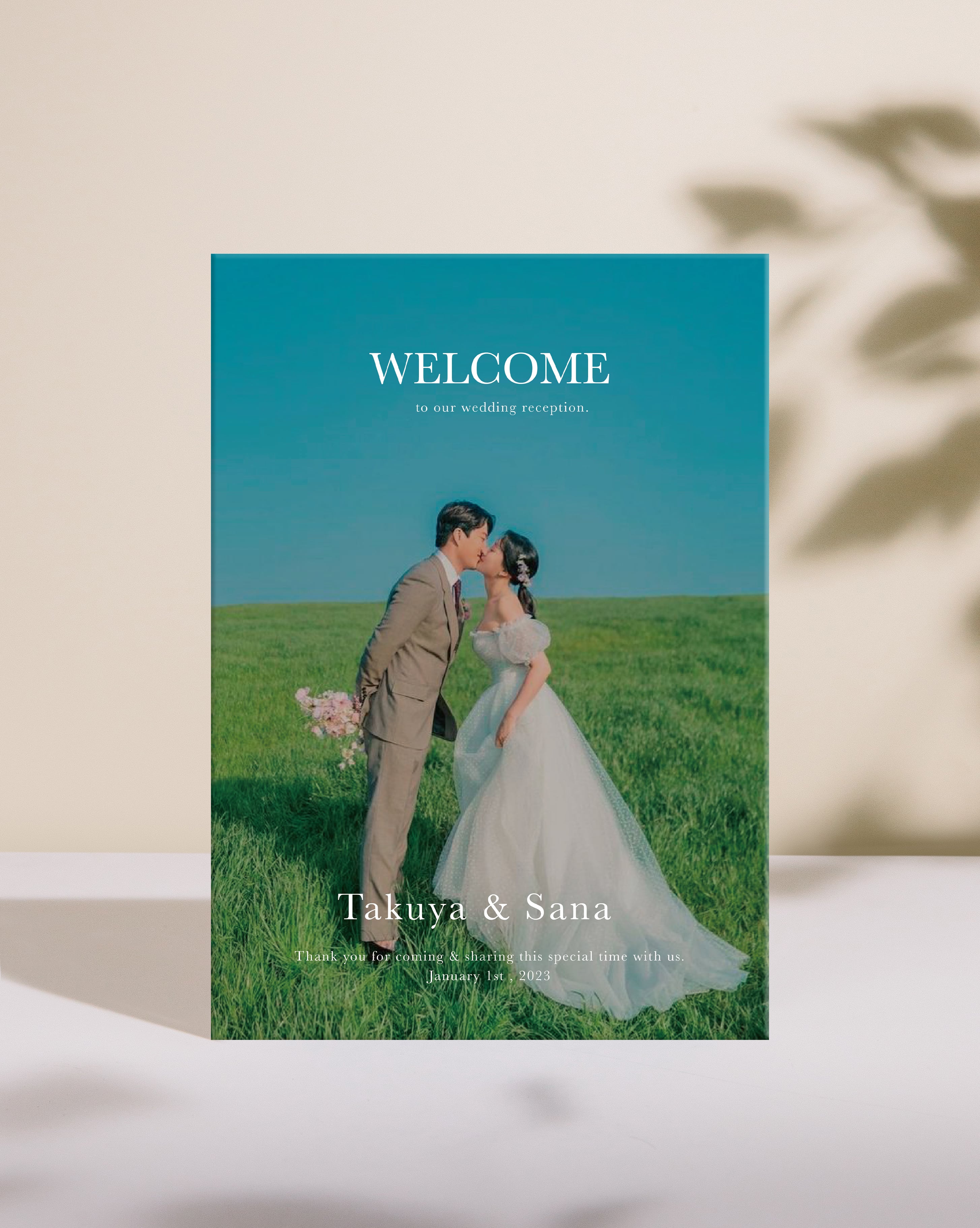 映画風ウェルカムボード | wb19 | studio POPPY | 結婚式ペーパー