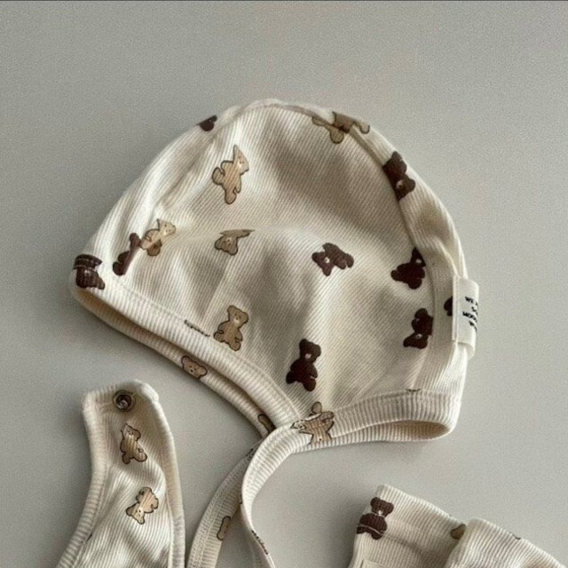 【取寄】brodyjane|little bear bonnet|リトルベアビブ|FREE|baby