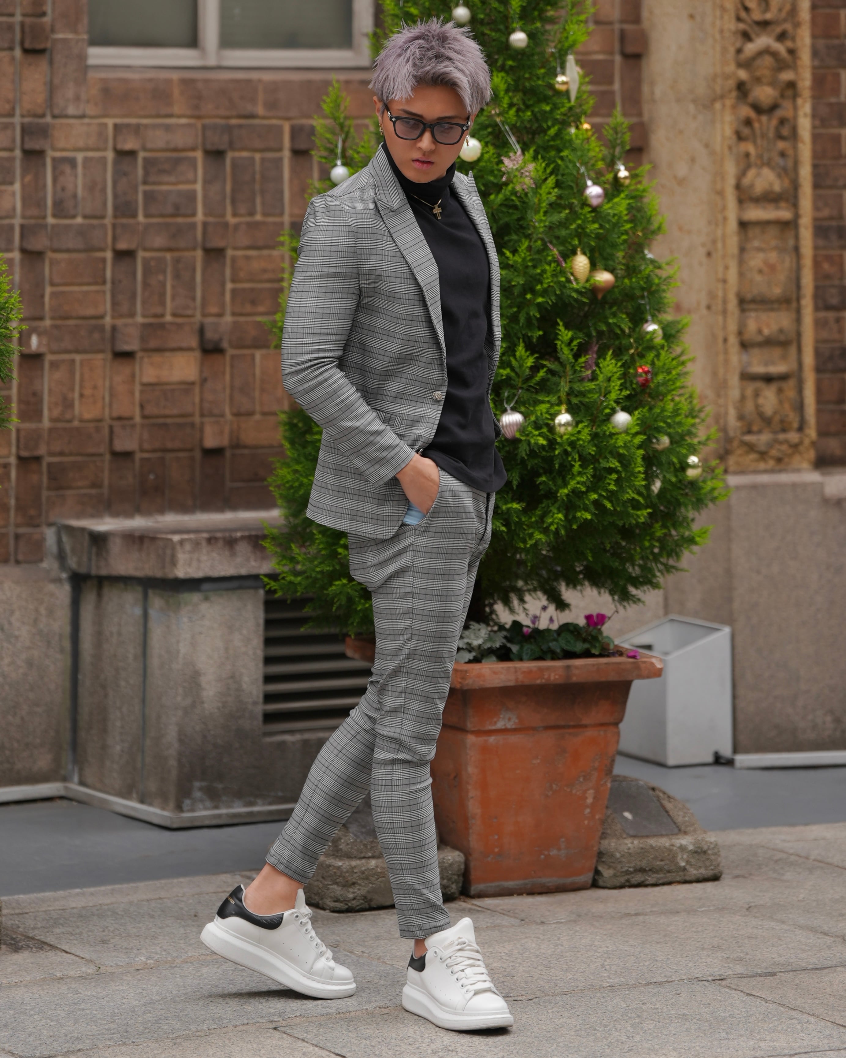 BELINDA チェック柄スーツセットアップ スラックス BELINDA ORIGINAL CHECK SLACKS【BB25028】 | BELINDA OFFICIAL