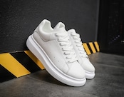 -5cmUP- highsole sneakers white