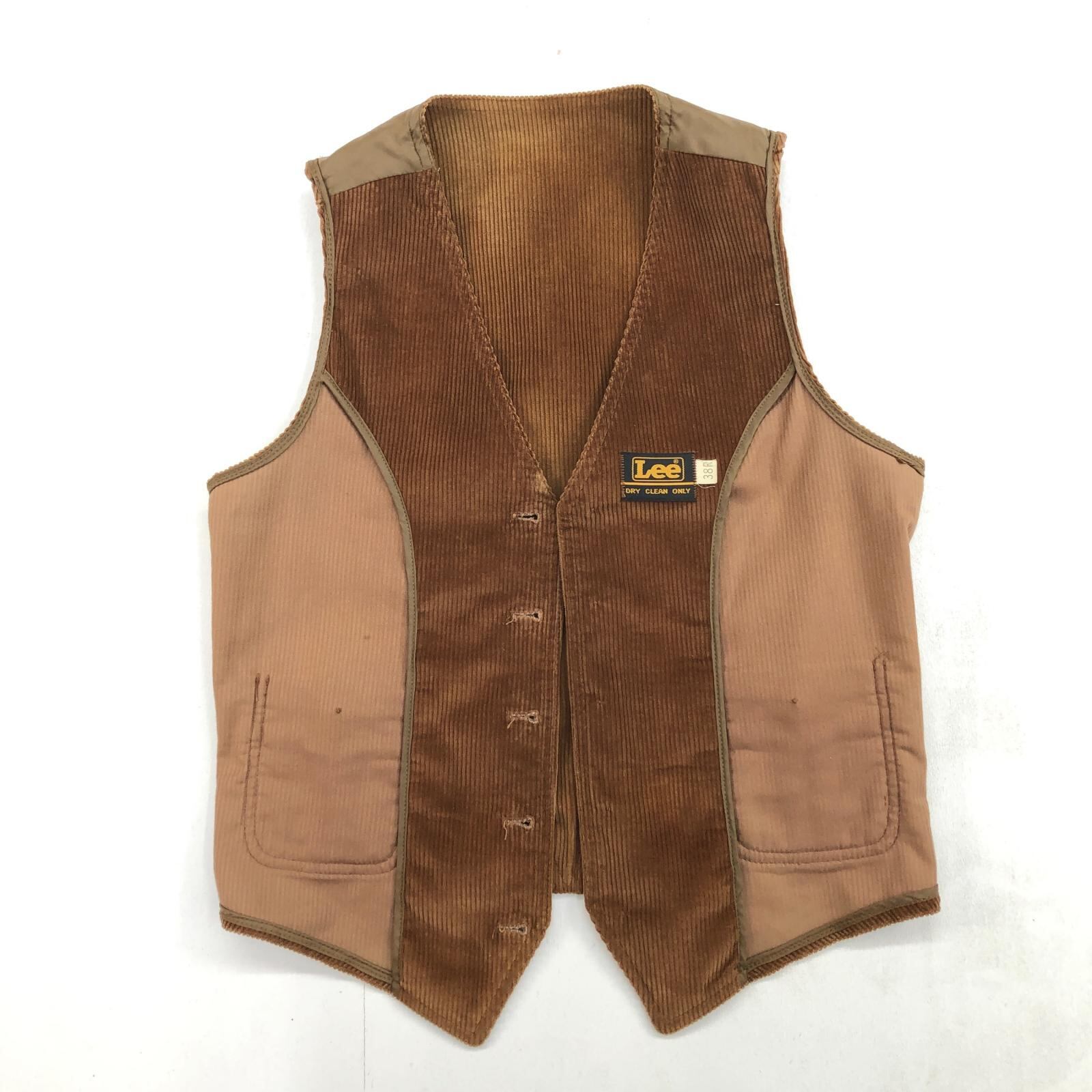 70s Lee コーデュロイカバーオールブラウンXL