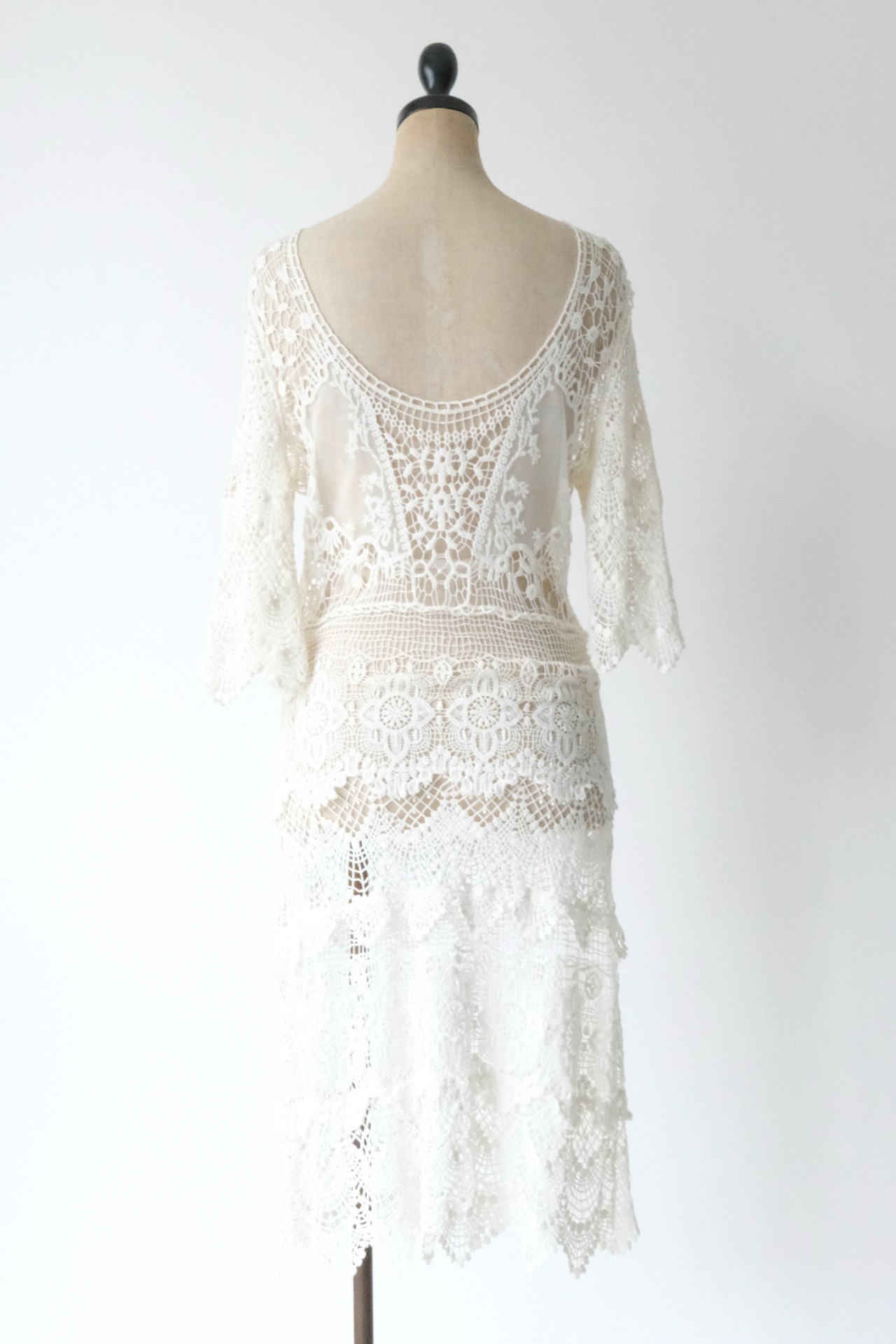 floral lacy mini dress