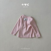 韓国子供服 / LALALAND / 26Autumn / ベベ ストライプ もちもちTシャツ / 秋服 / ベビー *6M~18M*