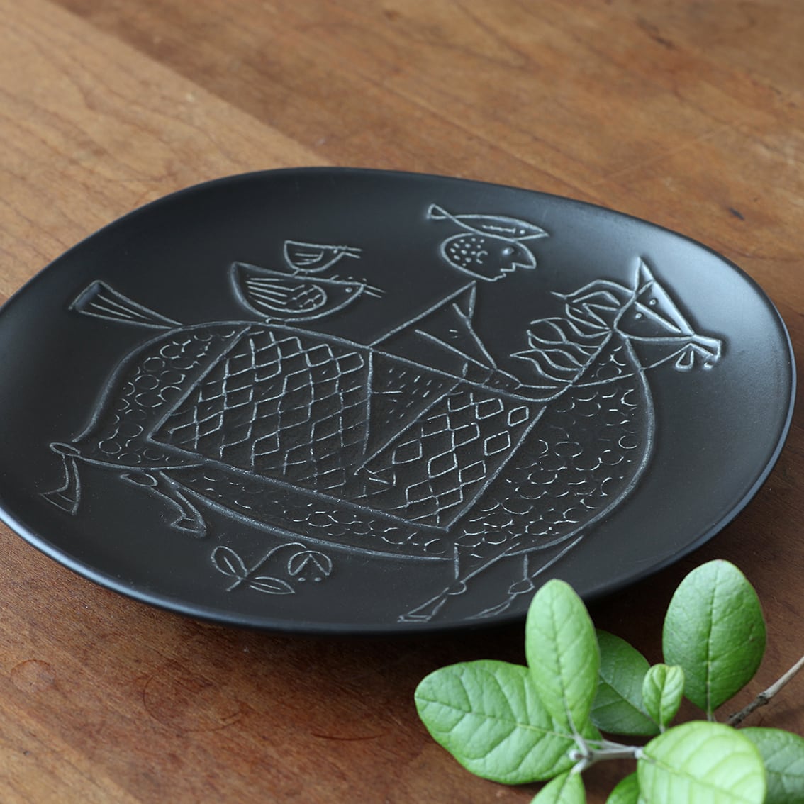 Gustavsberg グスタフスベリ Piazza ピアッツァ 馬に乗る人（黒）- 2