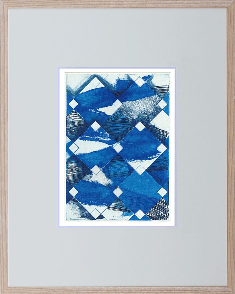 岡村 勇佑 銅版画「雪の面影 No.1」 | 音連れの庭ギャラリー