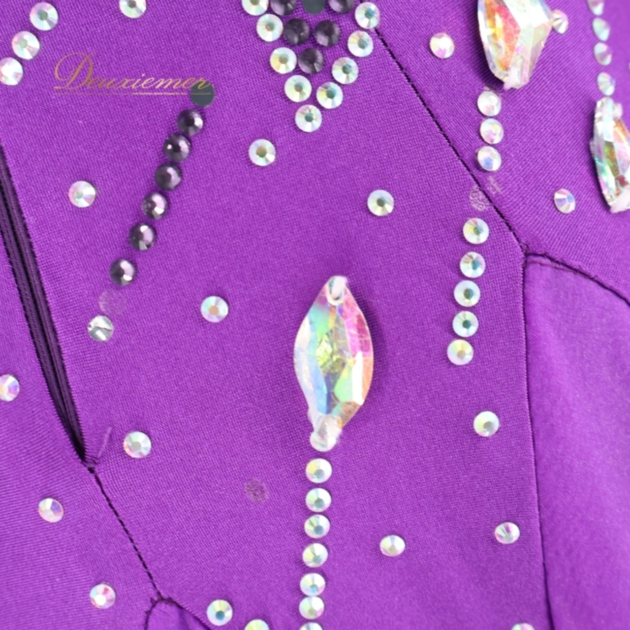 社交ダンス 衣装 スタンダードドレス ワンピース ドレス スタンダード デモ 競技 フロート レース フリル 花柄 パーティ 発表会 紫 forever フォーエバー パープル系 スタイル おしゃれ フォーマル スカート ふんわり パープル ダンス イベント 可愛い 上品 競技用 ドレッシー