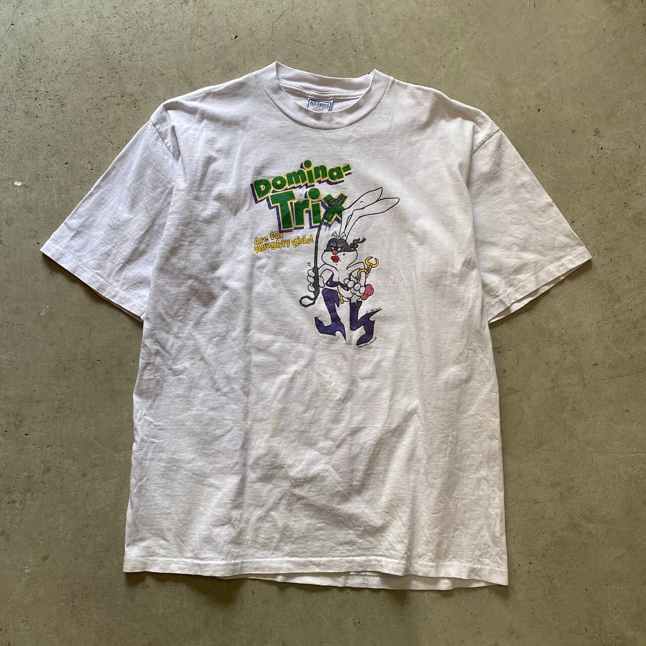 90s USAシングルステッチ　ヴィンテージTシャツ　グレー　キャラT XL