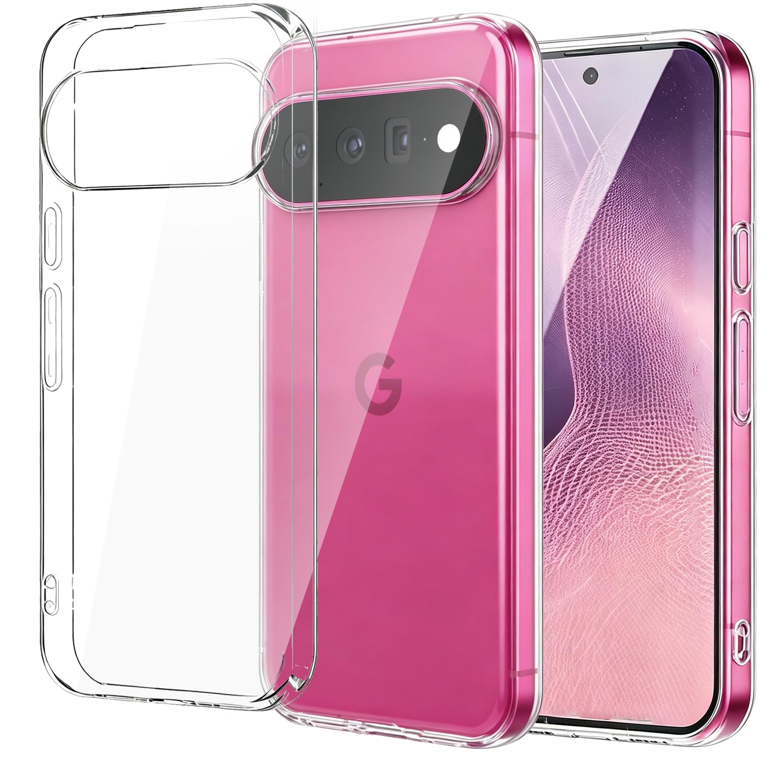 ZLFENJOY For Google Pixel11 ケース ピクセル 11クリアケース 超薄型 指紋防止 黄変防止【柔軟なTPU素材・薄型・軽量・傷防止・滑り止・落下防止め】Pixel 11 カバー 専用 (クリア)