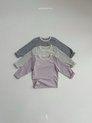 【予約】Moen Stripe T-Shirt / atomeme