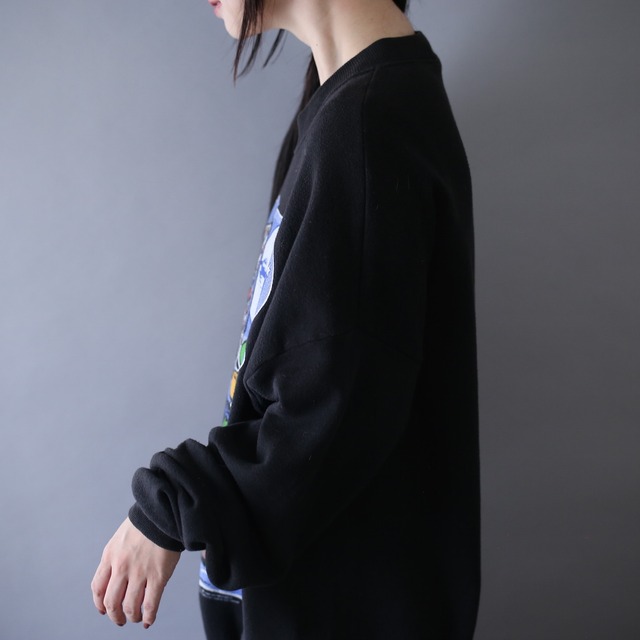 "LOONEY TUNES" Xmas dream printed over silhouette sweatshirt