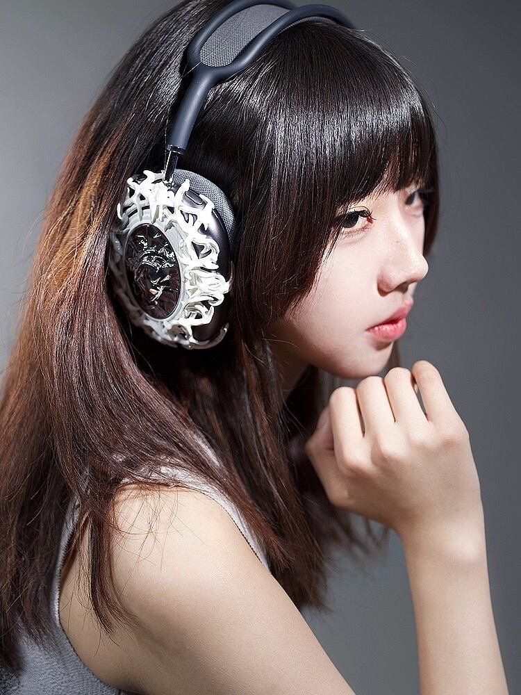 病みかわいい 髑髏 airpodsmaxカバー 個性的AirPods Max ケース