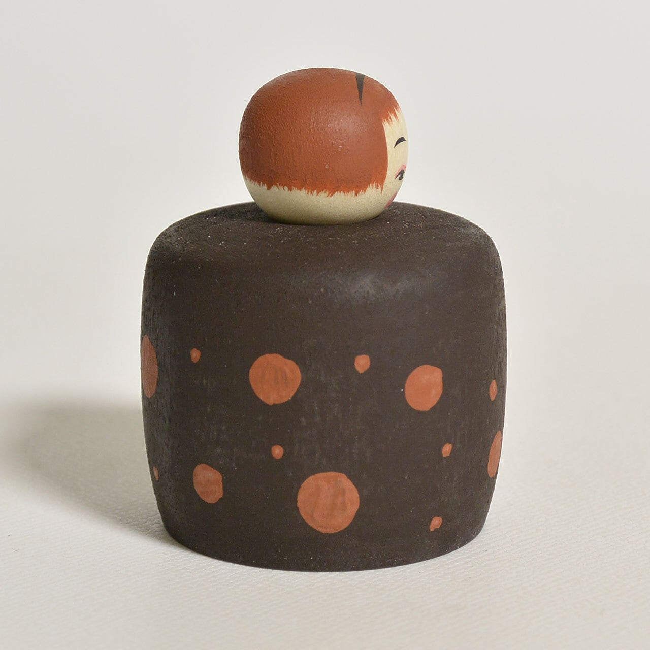ドットちゃんえじここけし 約1.5寸 約4.5cm 鈴木明 工人（作並系