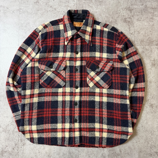 ～70's Sears KINGS ROAD Wool CPO Shirt USA 90年代 アメリカ ウール CPOシャツ ヴィンテージ ビンテージ  TT2026-0055