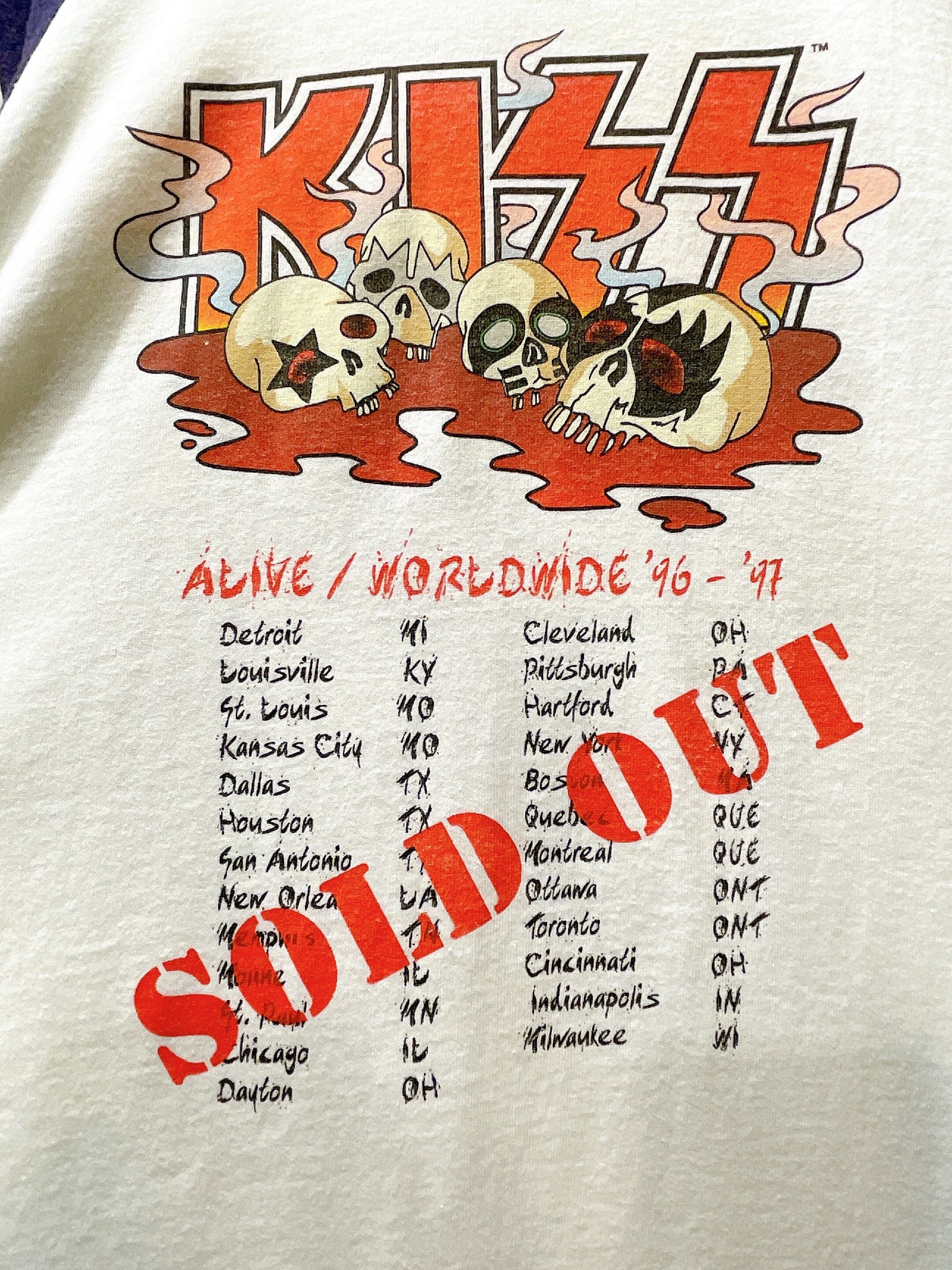 早い者勝ち❗️KISS alive tour96.97のヴィンテージTシャツ