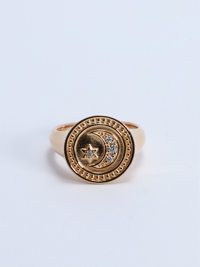 Tsuki to Hoshi Signet ring - gold