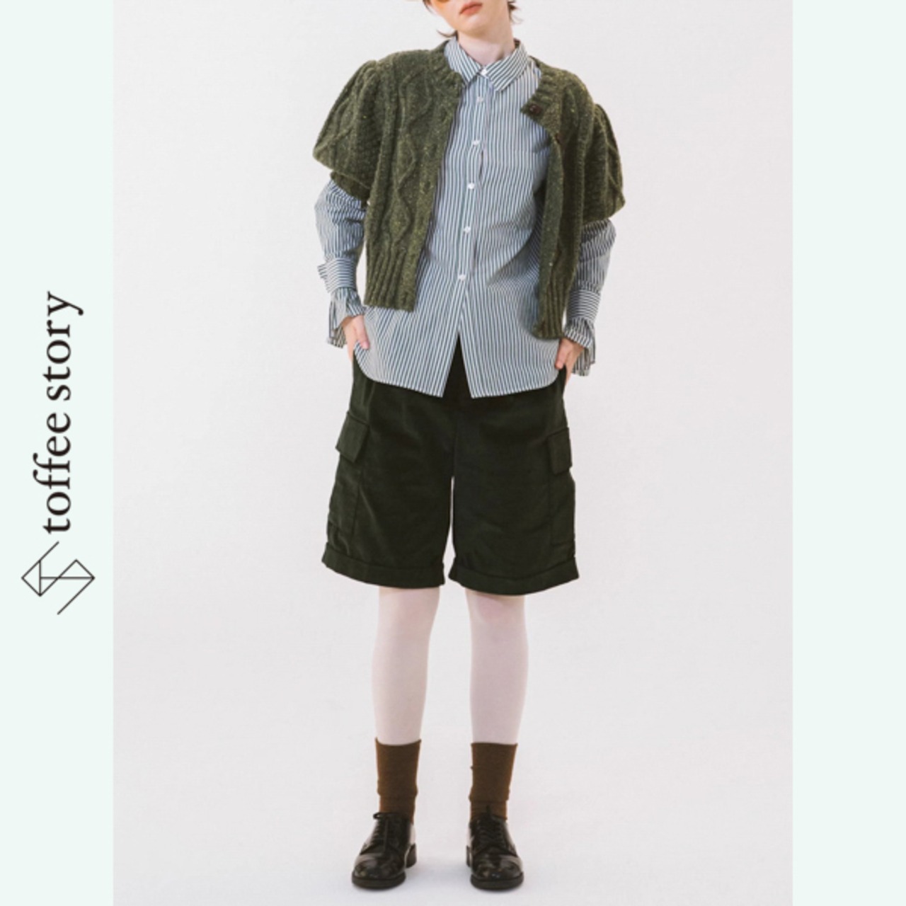 【2color】木漏れ日に映えるケーブルカーディガン 《W0204》