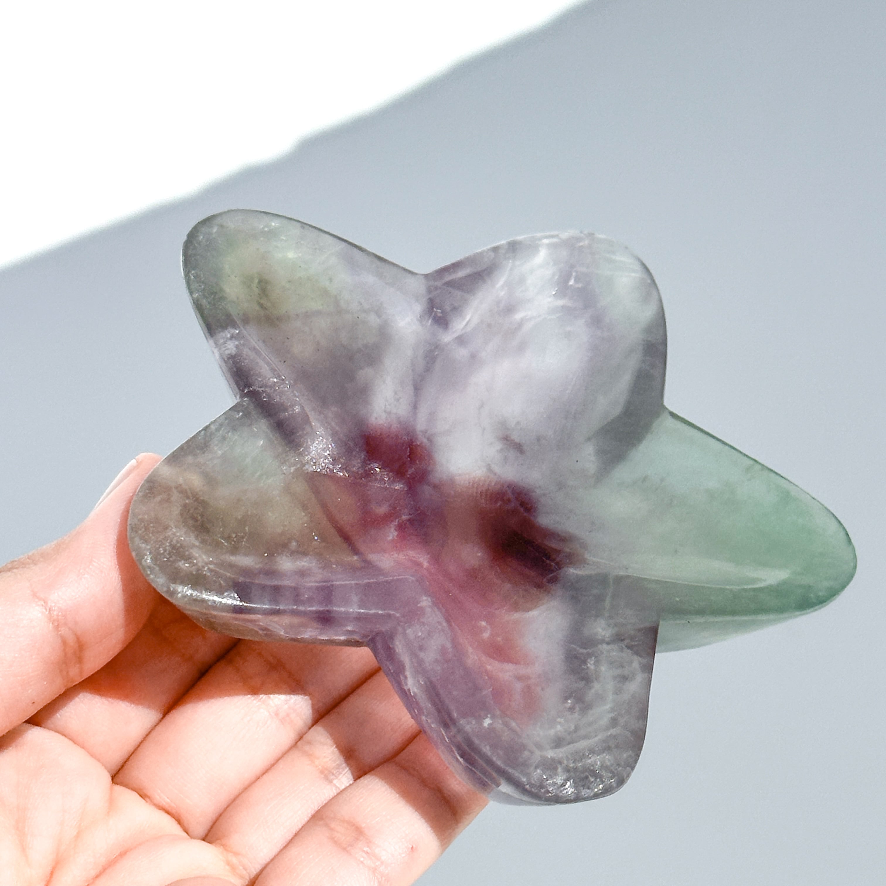レインボーフローライト星型のうつわ13◇ RainbowFluorite ◇天然石