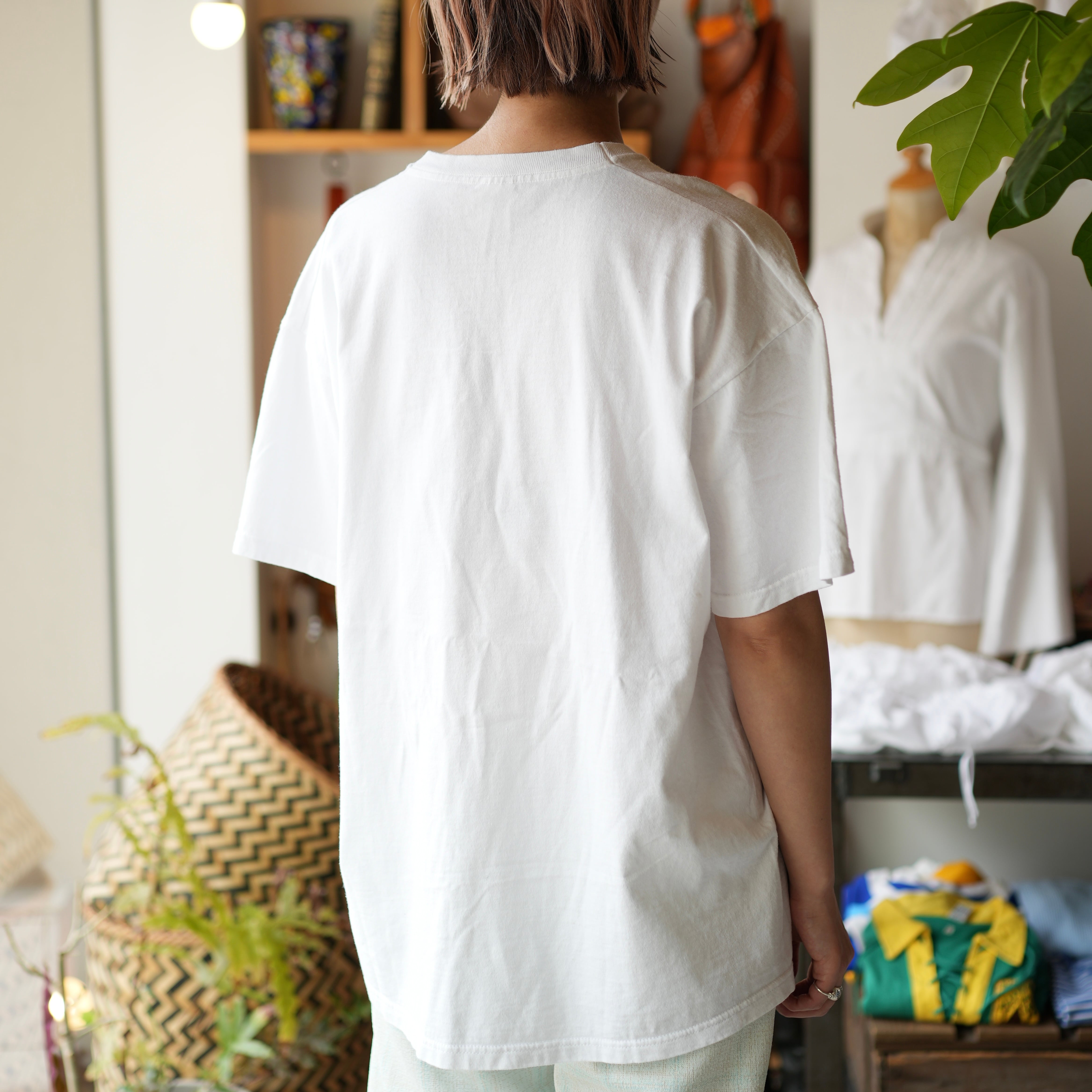ビンテージ ワッペン リメイク Tシャツ 古着 半袖(ホワイトC) | GOODY