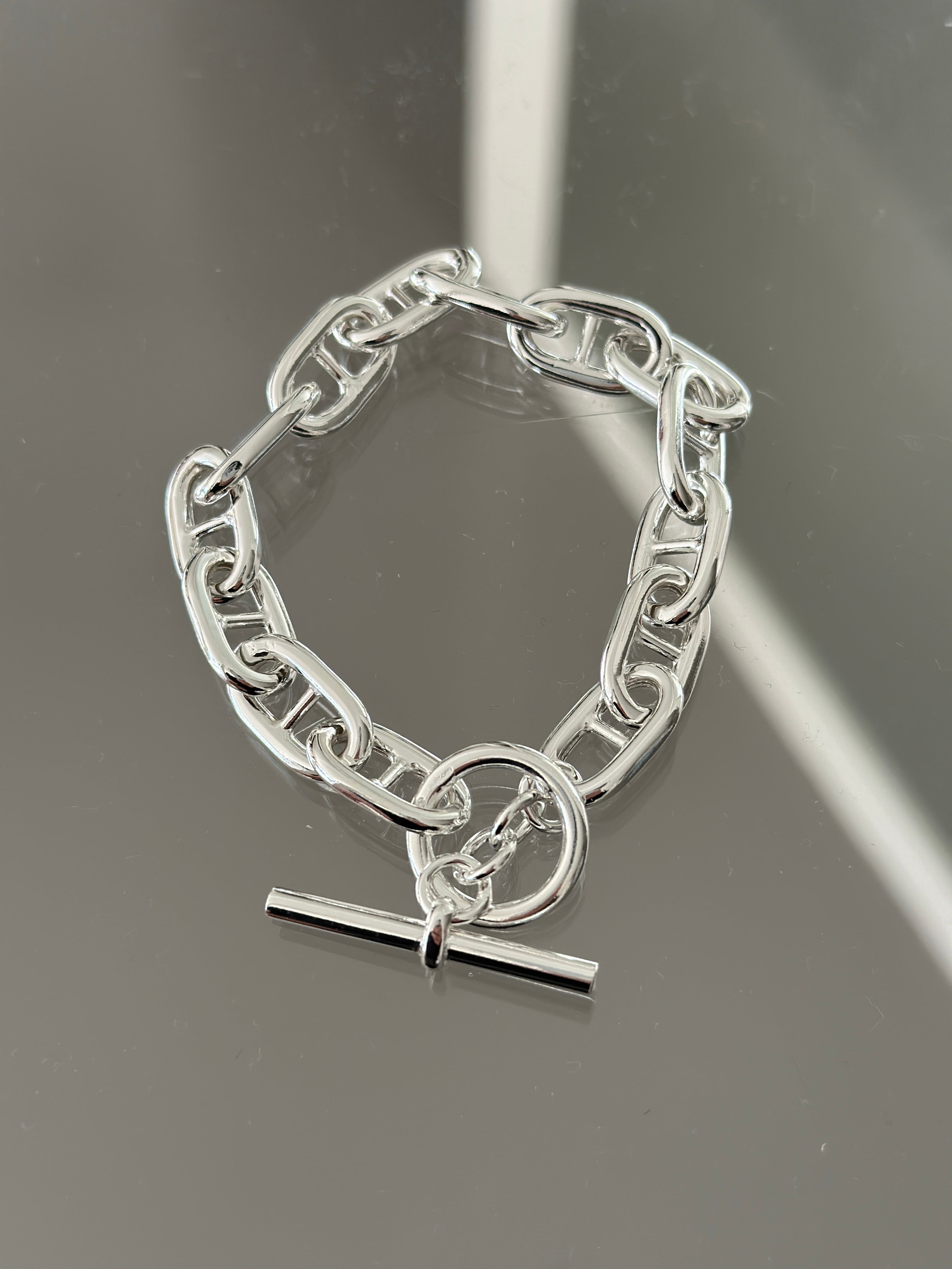 INTERIM(インテリム) ANCHOR CHAIN T-BAR BRACELET ITALIAN SILVER 925