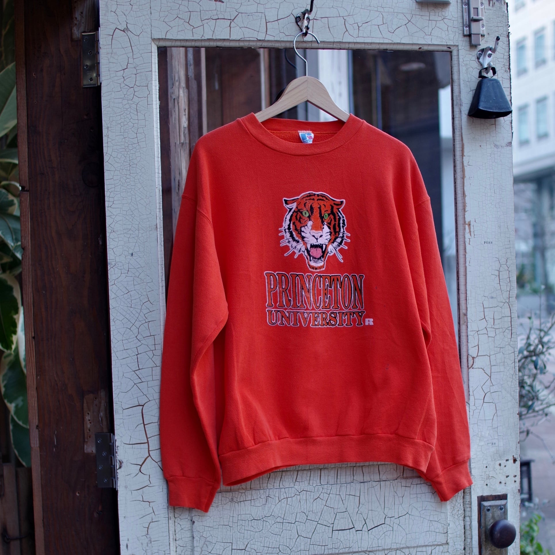 90's Flocky print Sweat Shirt / 90年代 ラッセル フロッキー