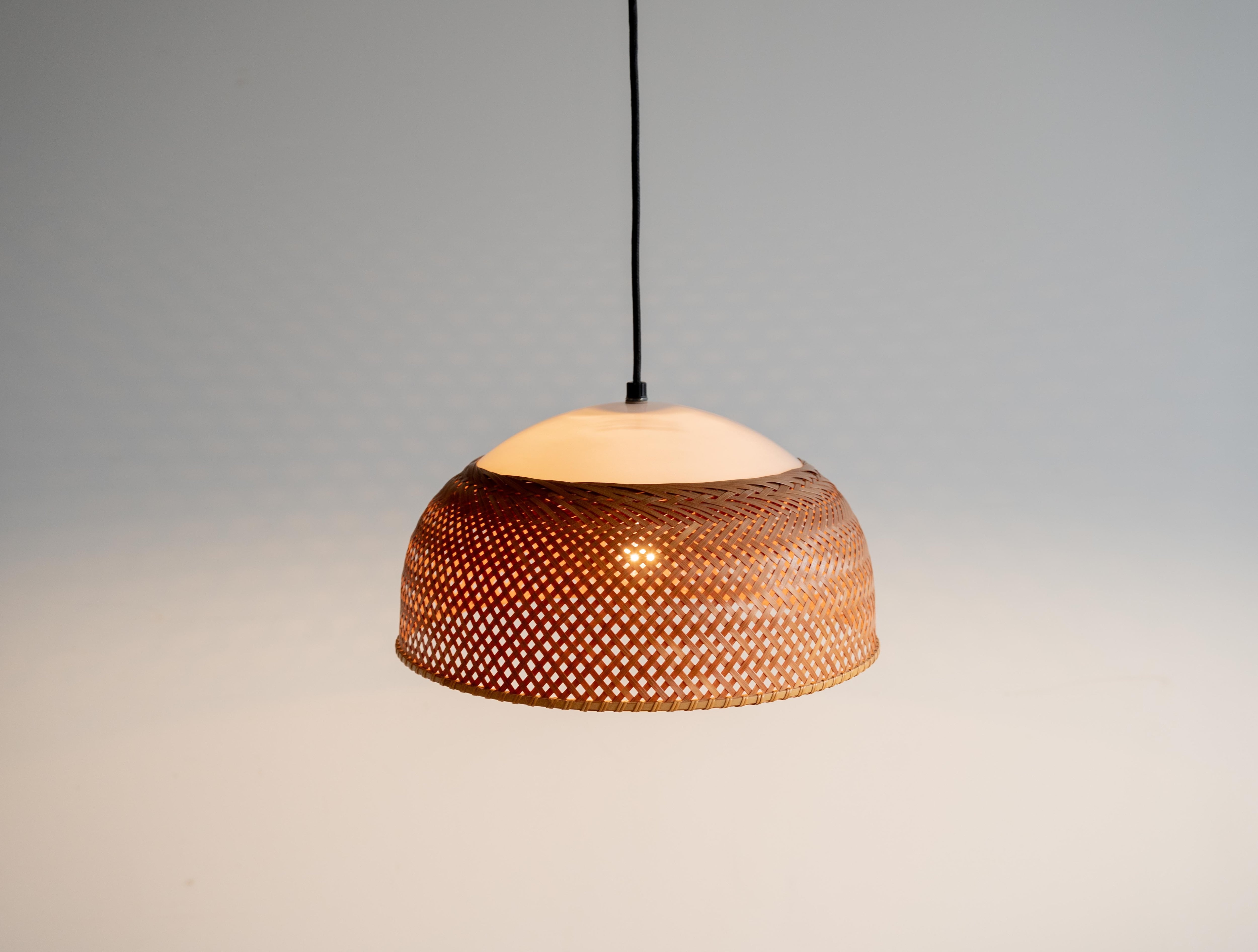 【送料無料】 希少 オリジナル 竹のあかり 半月型 近藤昭作