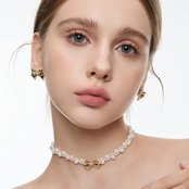 Ribbon glamour pierce【P007】
