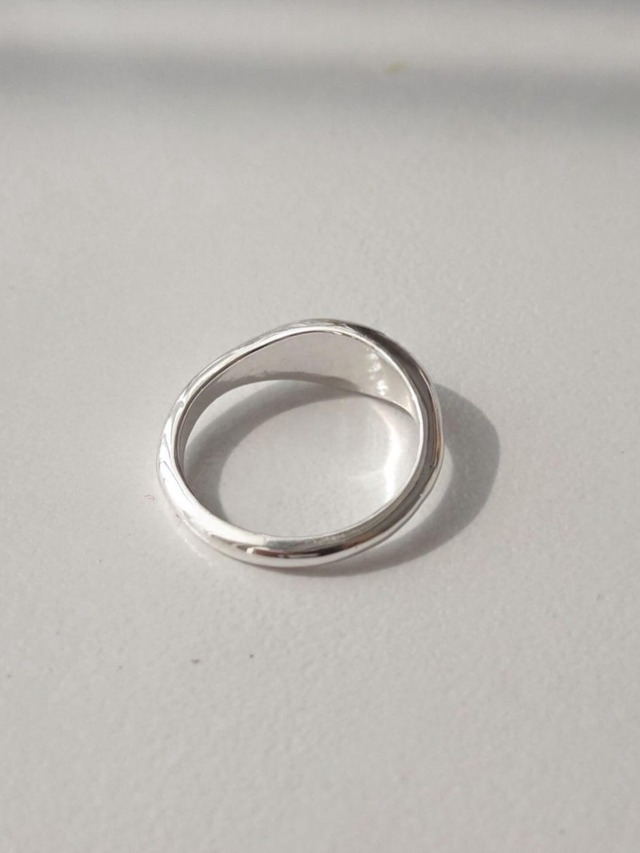 Sculptural Drop Open Ring