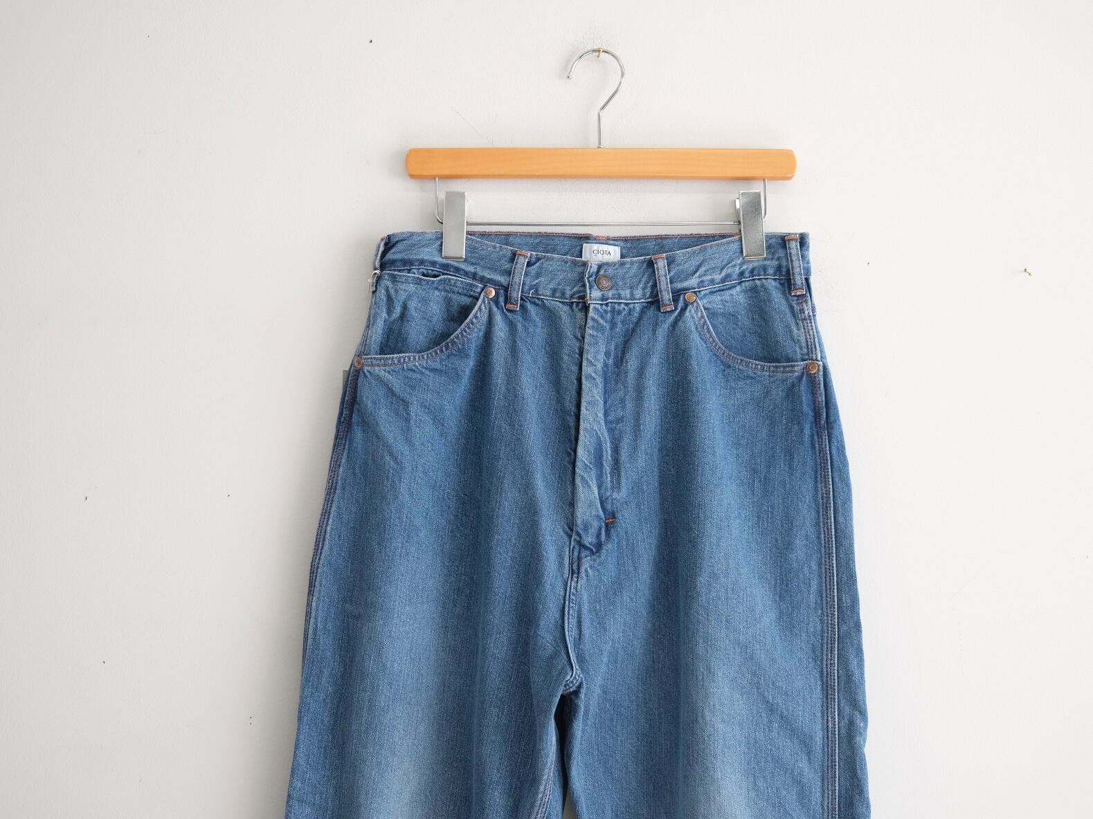 CIOTA”11.5oz DENIM PAINTER PANTS MID BLUE-D” | Lapel online store