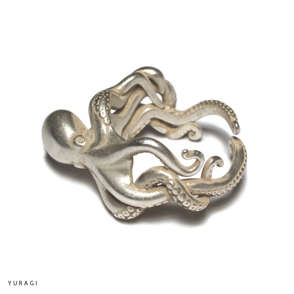 antique silver octopus ring-アンティークシルバータコリング | YURAGI