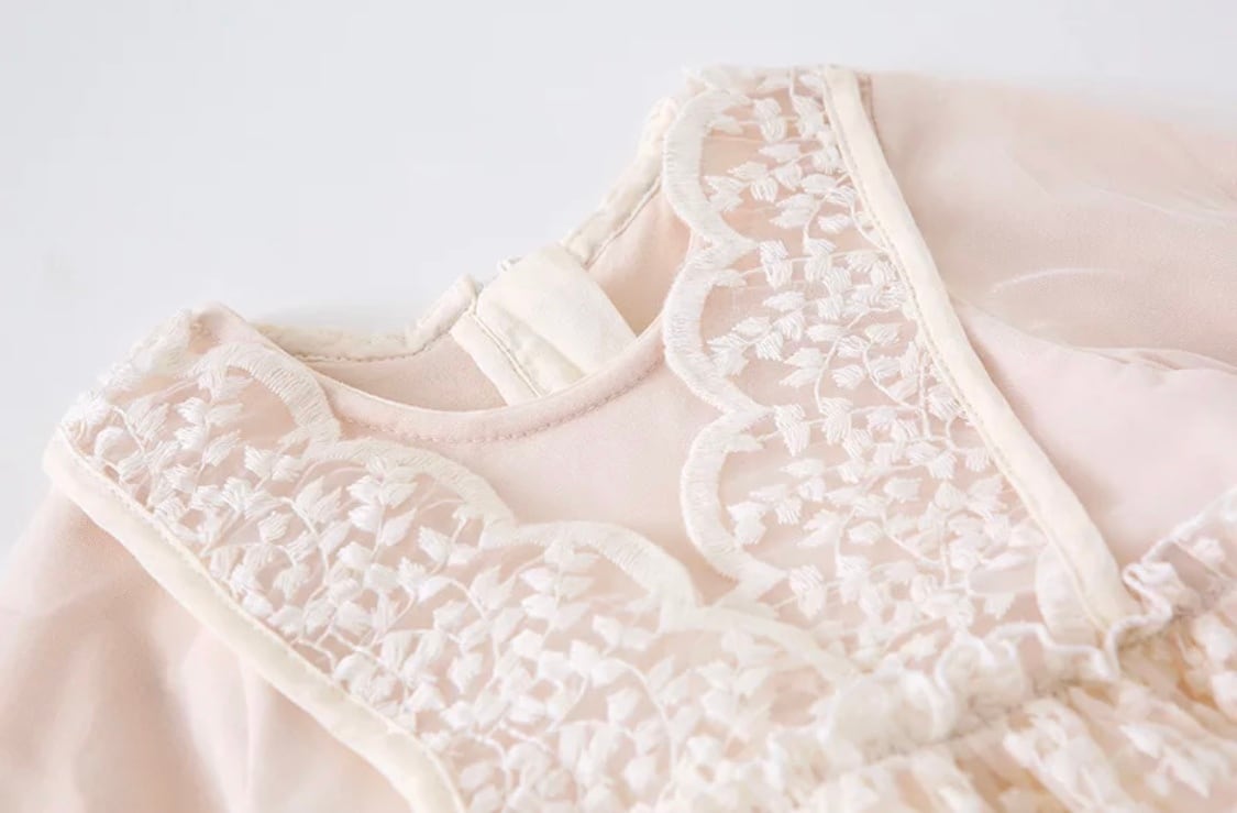 【即納有】レースチュールワンピース*°+ 》》》》》》》》》》》》》》》キッズ レース チュール ワンピース ドレス