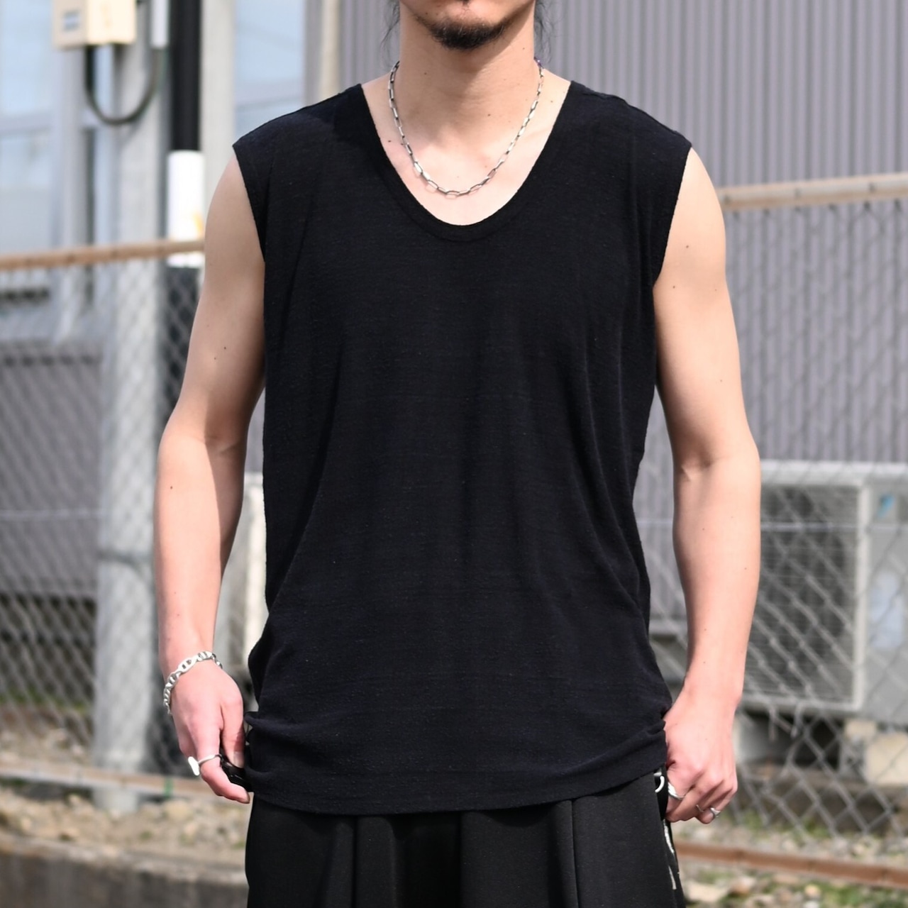 SILENCE / Nep Silk Sleeveless Knit