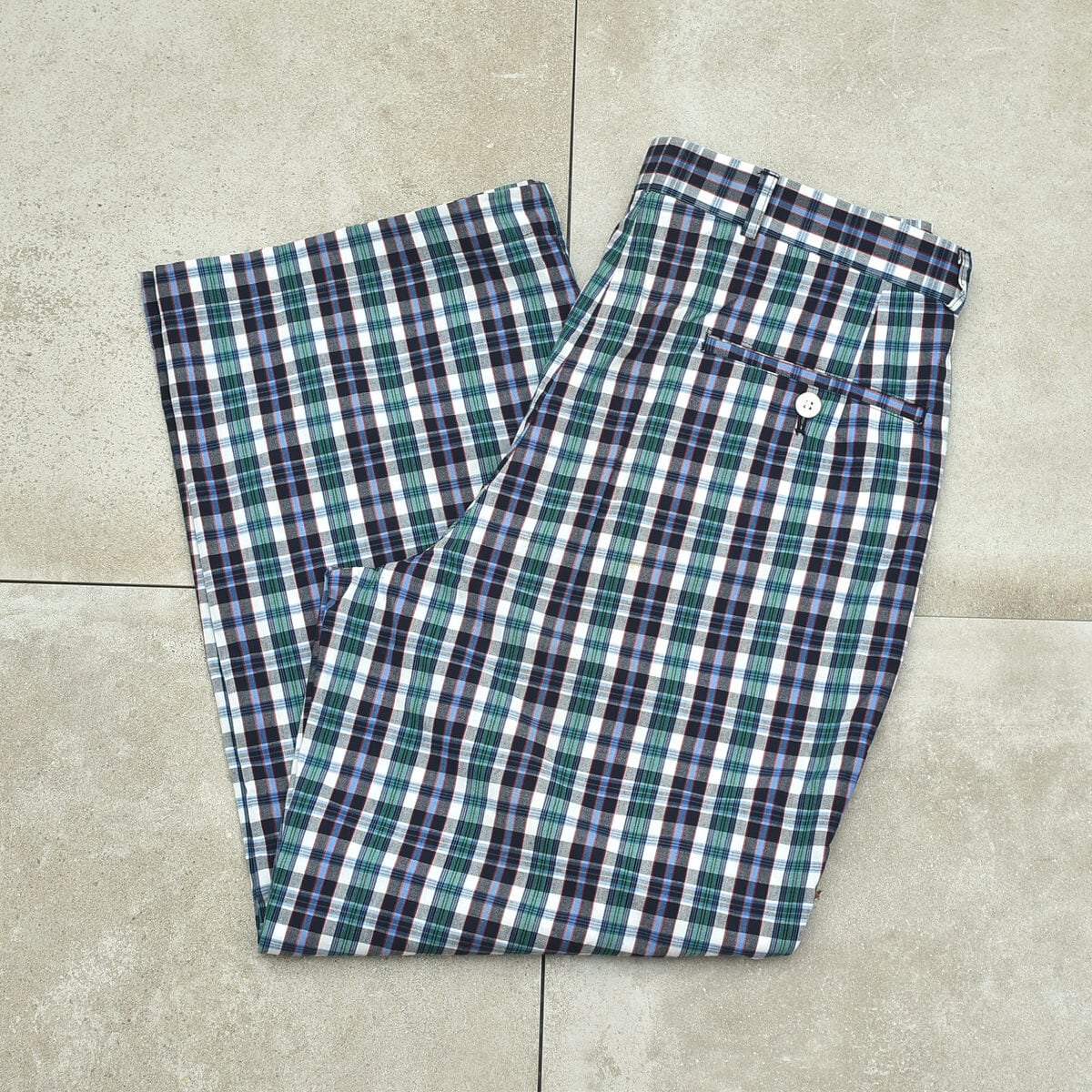 CHEMIS LACOSTE check 2tuck slacks