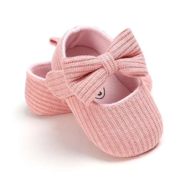 【Pico即納】size6-12m りぼんファーストシューズ（pink）