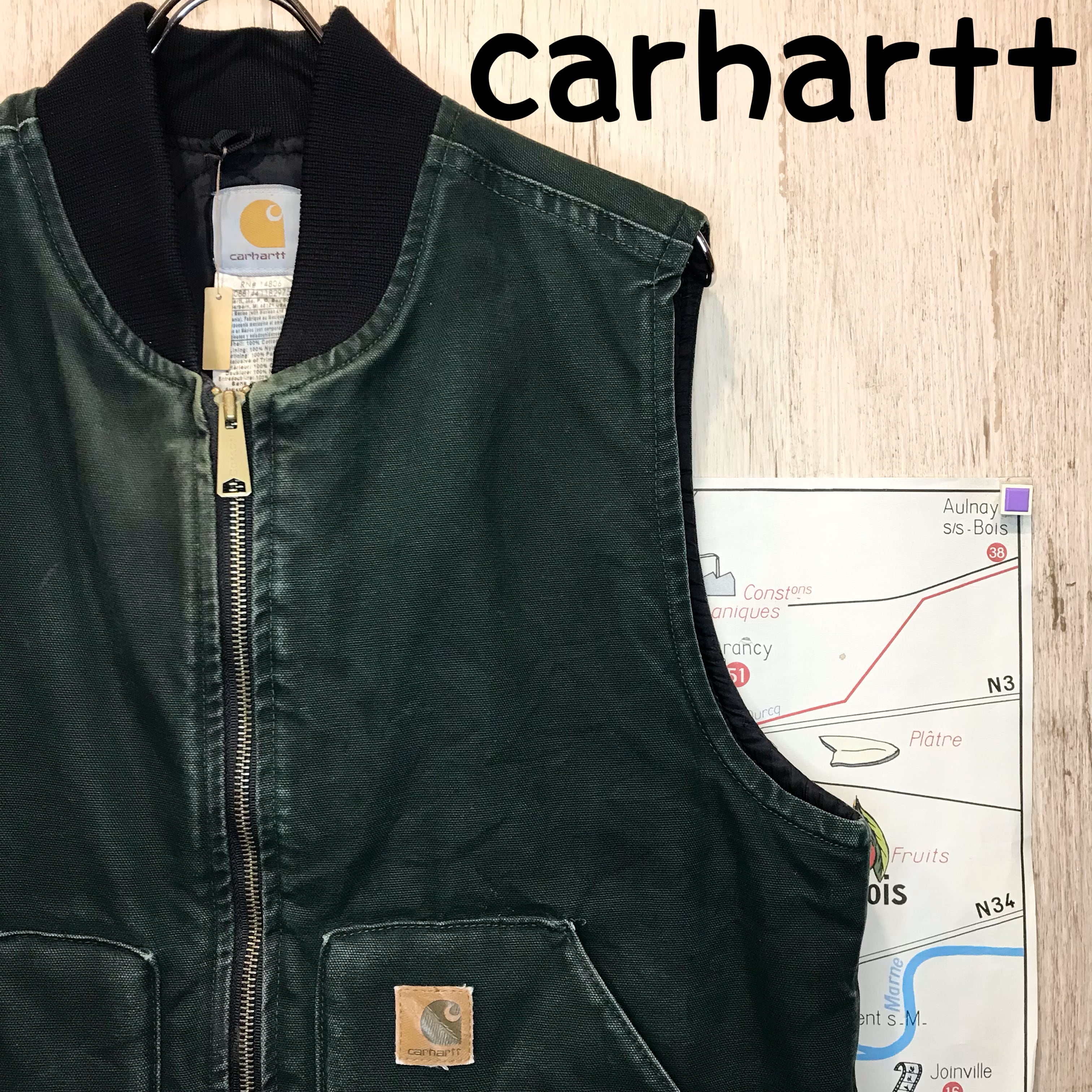 carhartt カーハート ダックベスト M 古着 (761) | 温古着新