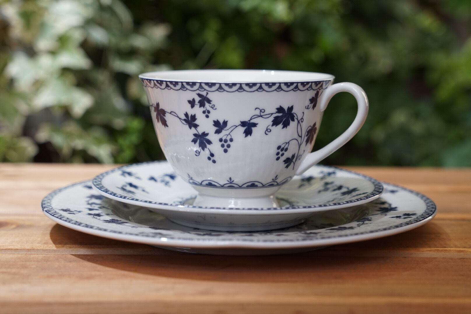 Royal Doulton (ロイヤルドルトン) 〈Yorktown/ヨークタウン〉カップ&ソーサー+ケーキ皿セット