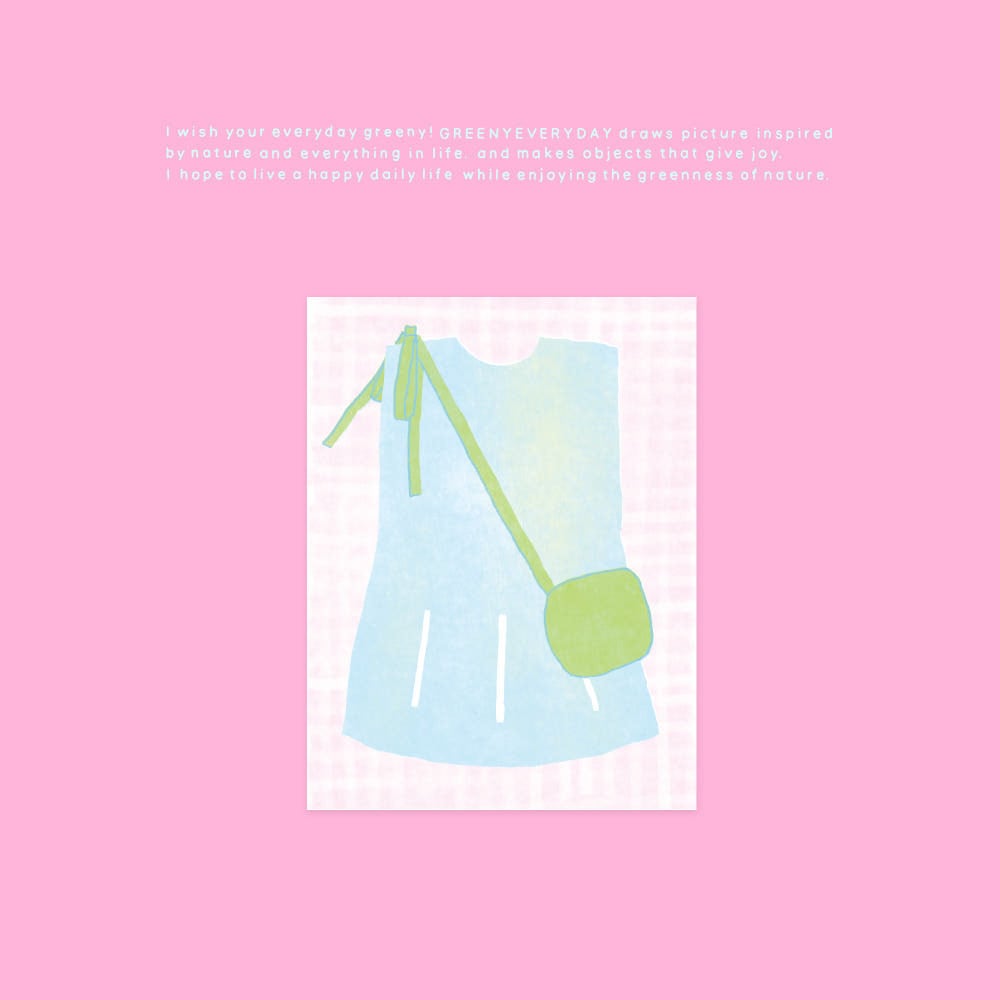 greenyeveryday】メモ帳 memopad sundress | 韓国文具・雑貨