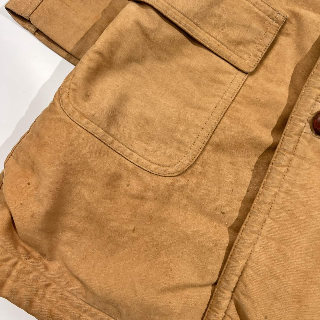 70s VAN JAC ヴァンヂャケット 裏ボア くるみボタン コート ジャケット M/ベージュ メンズ ビンテージ