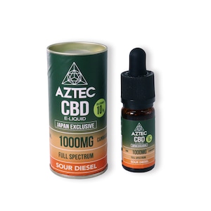 【FULL SPECTRUM】 CBD 10% CBD E-LIQUID 10ml 1000mg〈SOUR DIESSEL〉