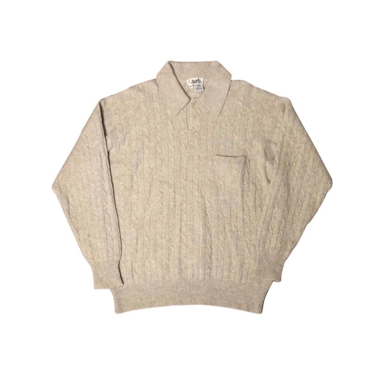 HERMES cashmere knit polo sweater | NOIR ONLINE