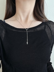 SS マグネットスレンダークロスネックレス