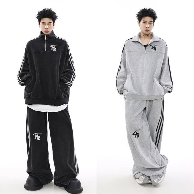 MRNEARLYスタンドカラーハーフジップスウェット | mblueshop