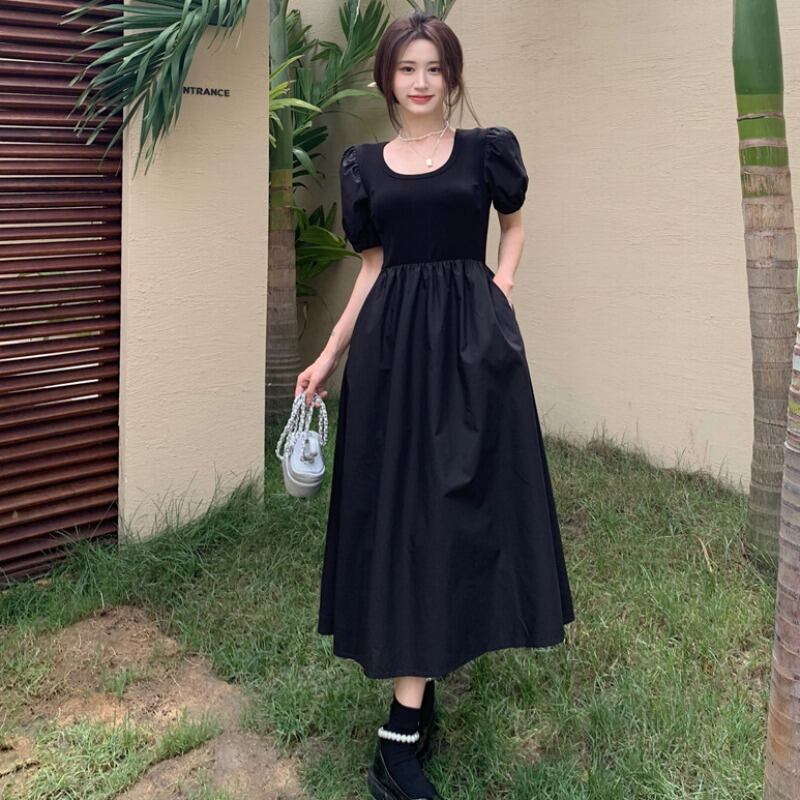 スタイルスリーブウェストAラインスリムドレス レース ハンチェンe67551454289