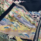【bomber48】Msize 再構築リバーシブル着物ボンバー KIMONO reversible BOMBER JACKET