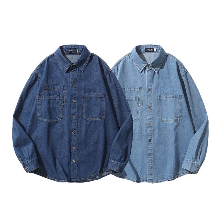 ★MULTI-POCKET DENIM CASUAL SHIRT　　　7289