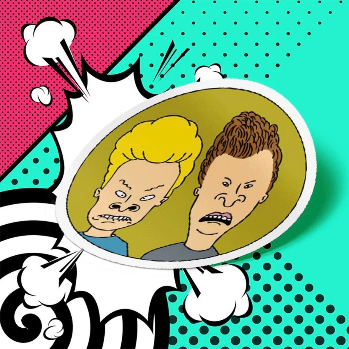 ビーバスアンドバッドヘッド ステッカー Beavis and Butt-Head sticker