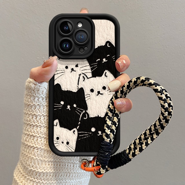 【WEIZHANシリーズ】★携帯ケース★ 猫柄 アイホン iPhone15 iPhone14 iPhone13 iPhone12/11/XS/XR