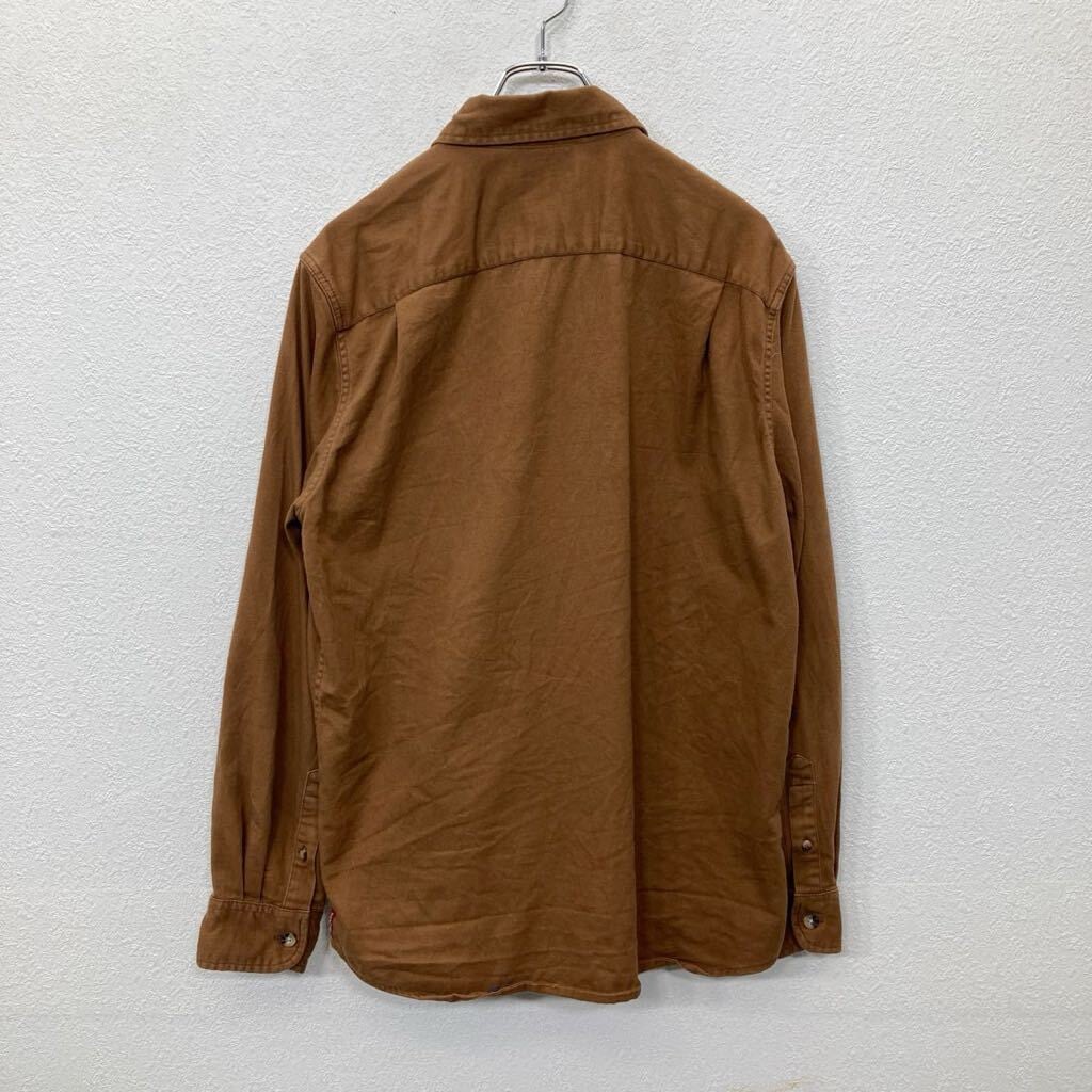Wrangler スエードブラウンシャツ Wrangler 長袖 シャツ Mサイズ ラングラー 胸ポケット ワークシャツ
