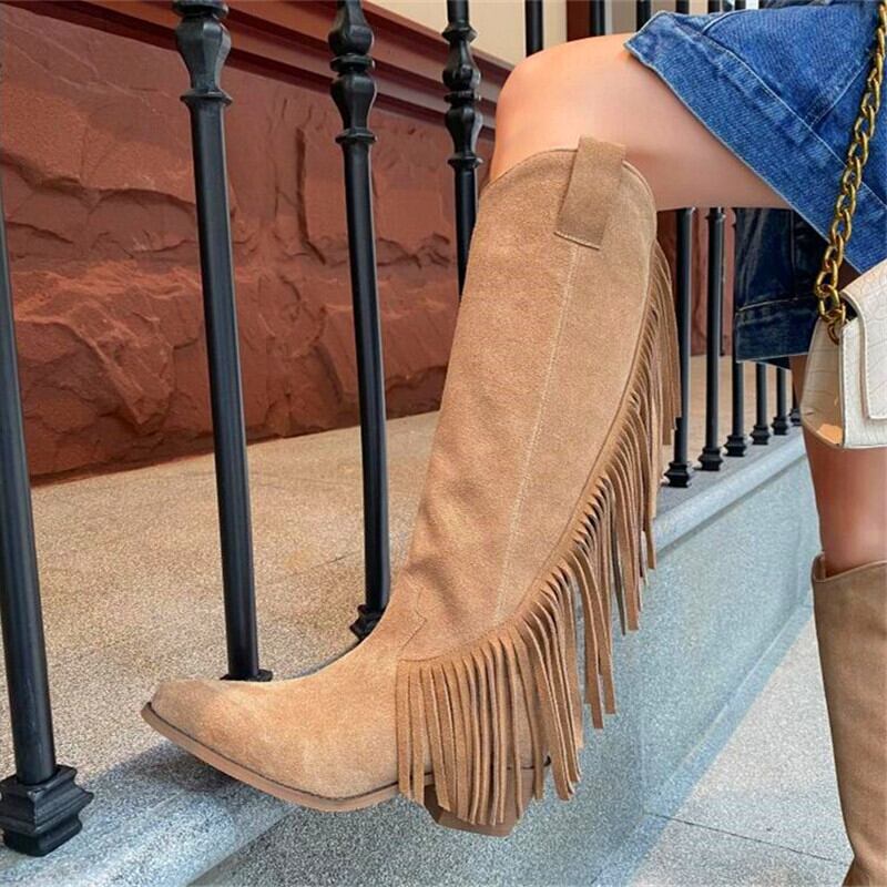 【新作】【送料無料】 ブーツテルウェッジヒールブーツブラックカーキブーツウィンターポインテッドスタイルブーツ 靴 シューズ 冬物 10b372877622204