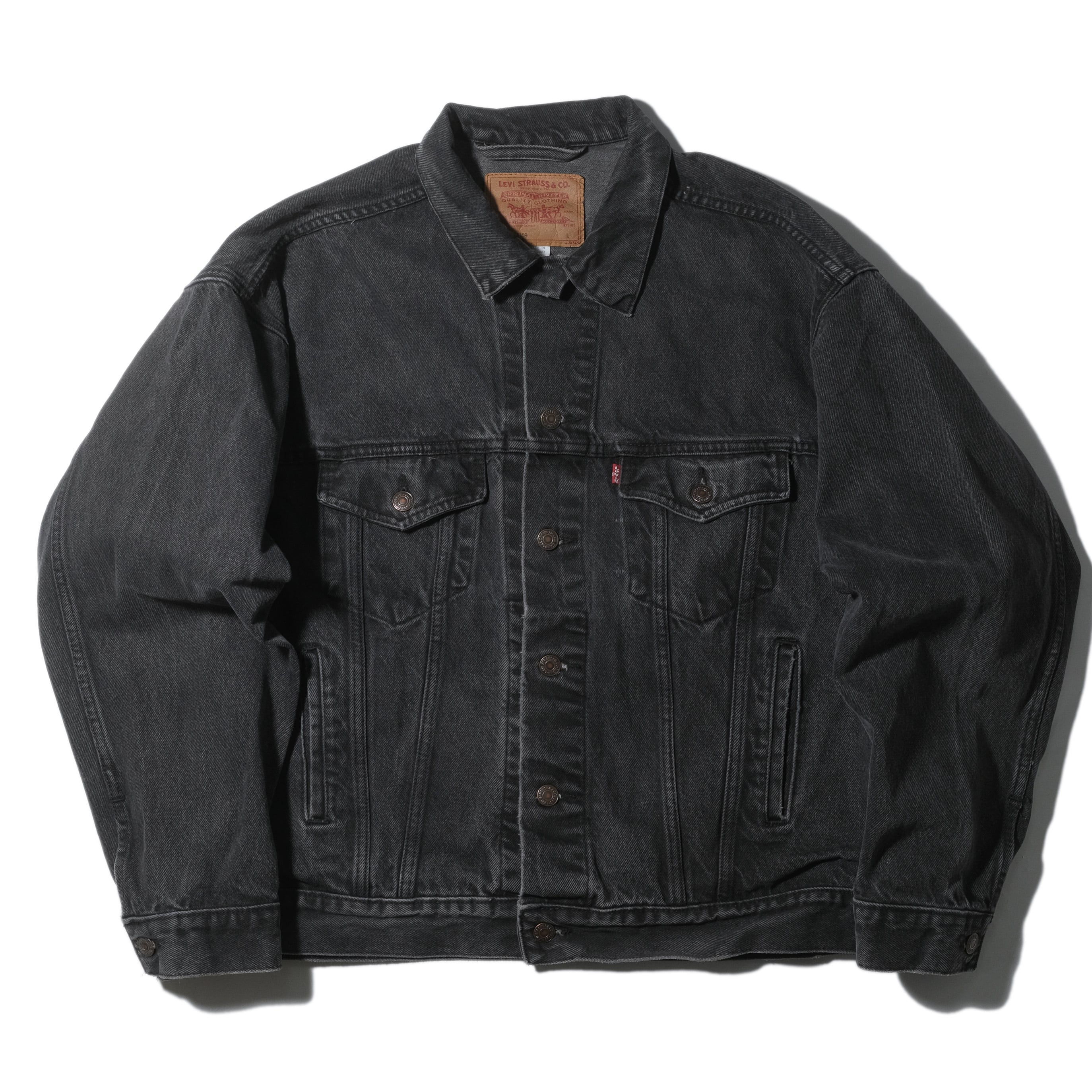 90's Levi's 70507 black denim jacket made in Uruguay[L] | goodbuy